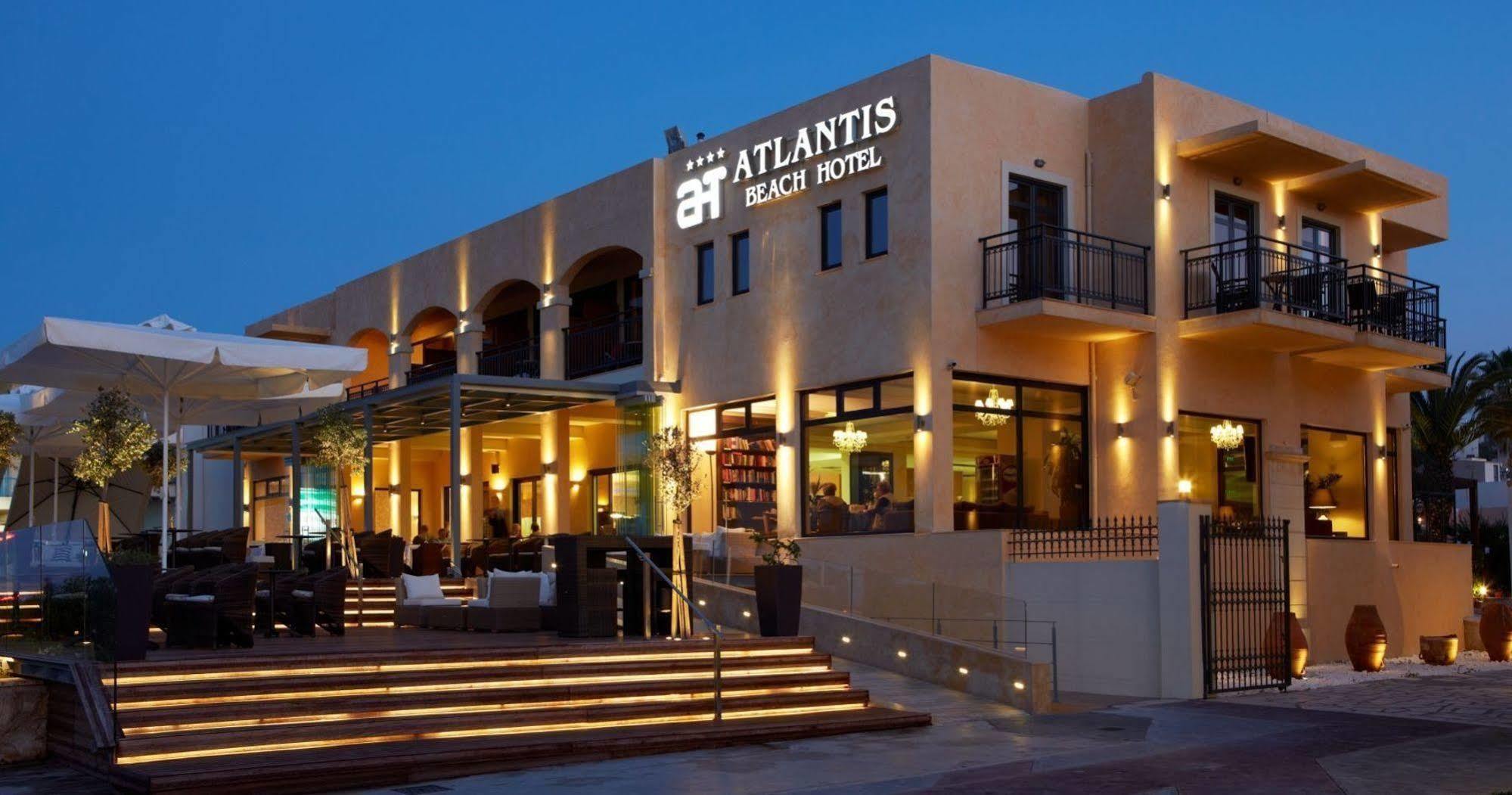 Atlantis Beach Hotel Rethymno Esterno foto